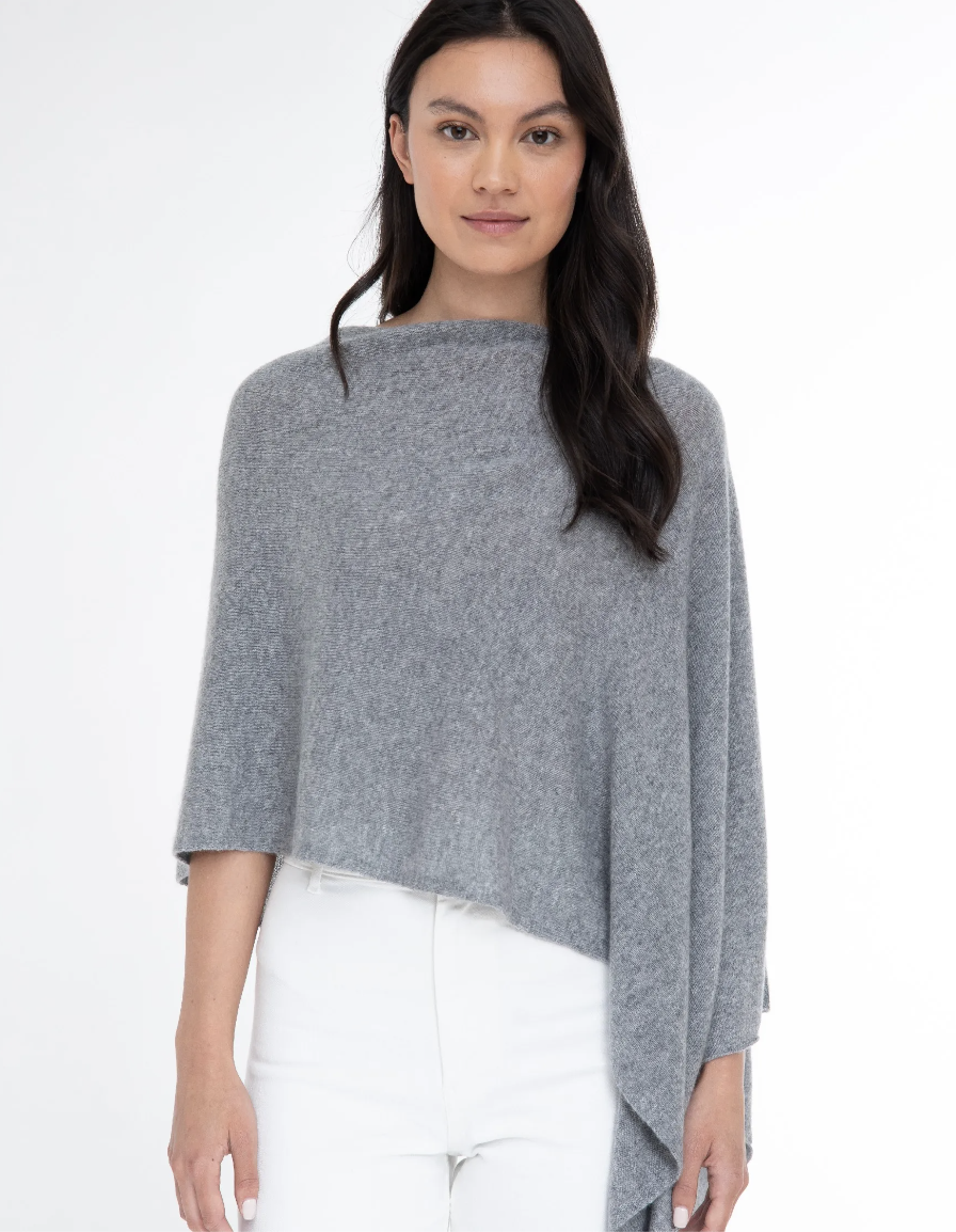 100% Cashmere Dress Topper Poncho