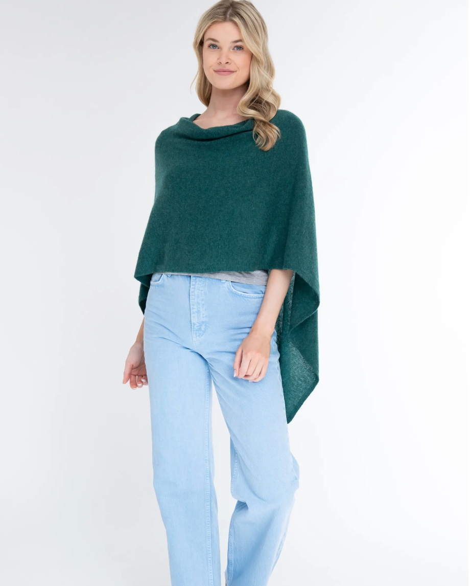 100% Cashmere Dress Topper Poncho