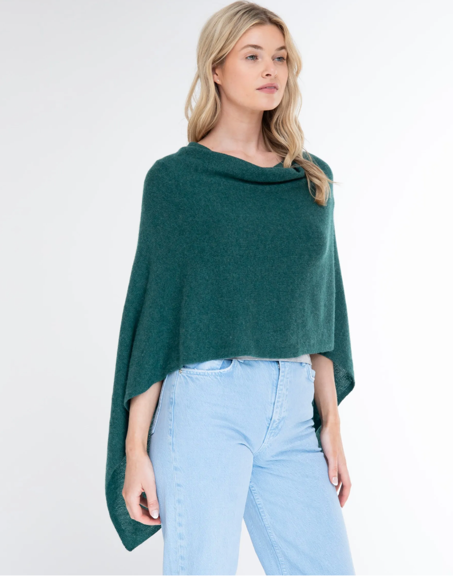 100% Cashmere Dress Topper Poncho