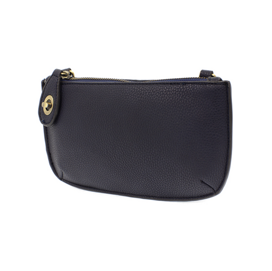 Mini Crossbody Wristlet Clutch in Navy
