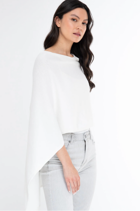 Trade Wind Cashmere Blend Dress Topper Poncho