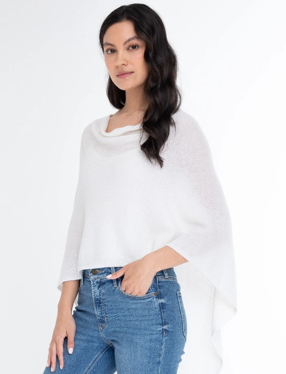 100% Cashmere Dress Topper Poncho