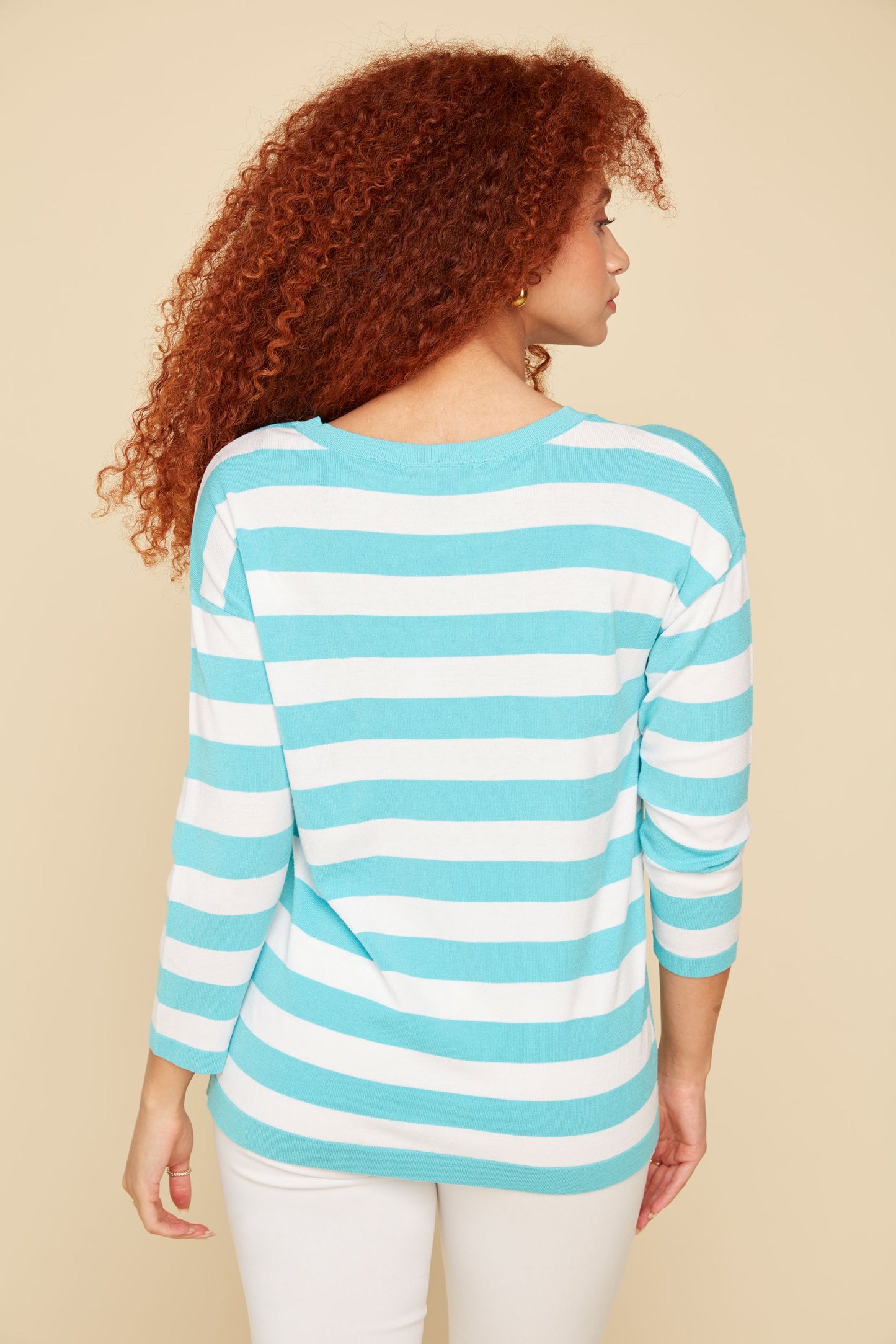 Knit Dot/Stripe Sweater