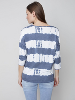 Load image into Gallery viewer, Printed Knit Top with V-Neck
