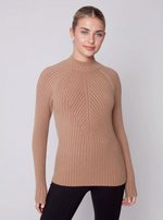 Load image into Gallery viewer, Mock Neck Rib Sweater
