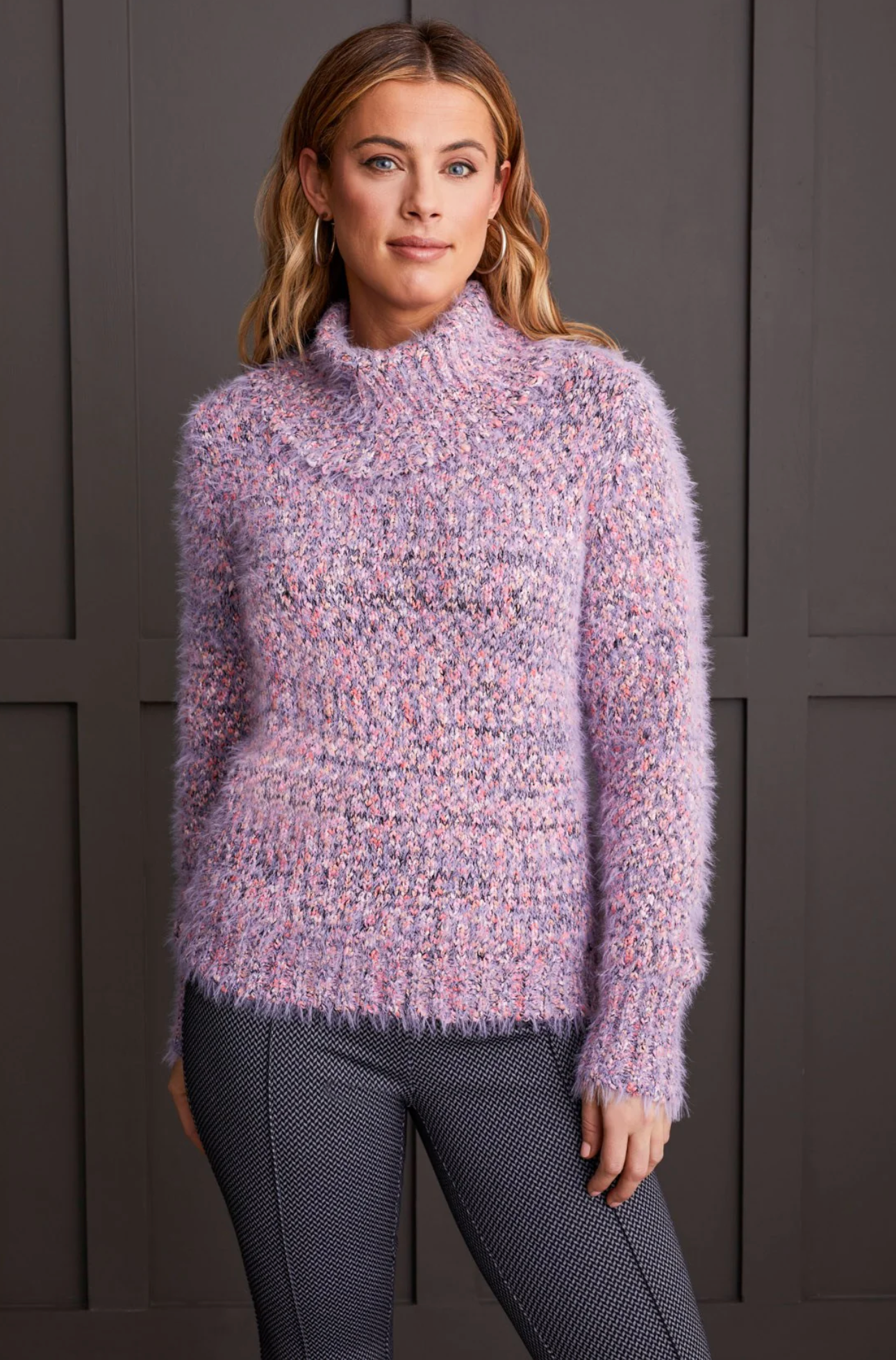 Novelty Yarn Cowl Neck Sweater – La Bodega Boutique