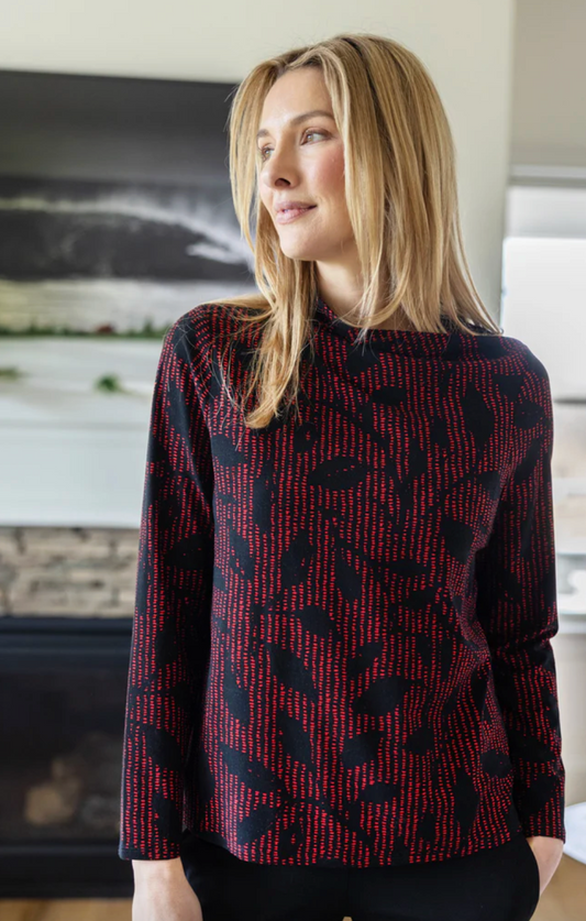 Core Travel Drape Collar Top