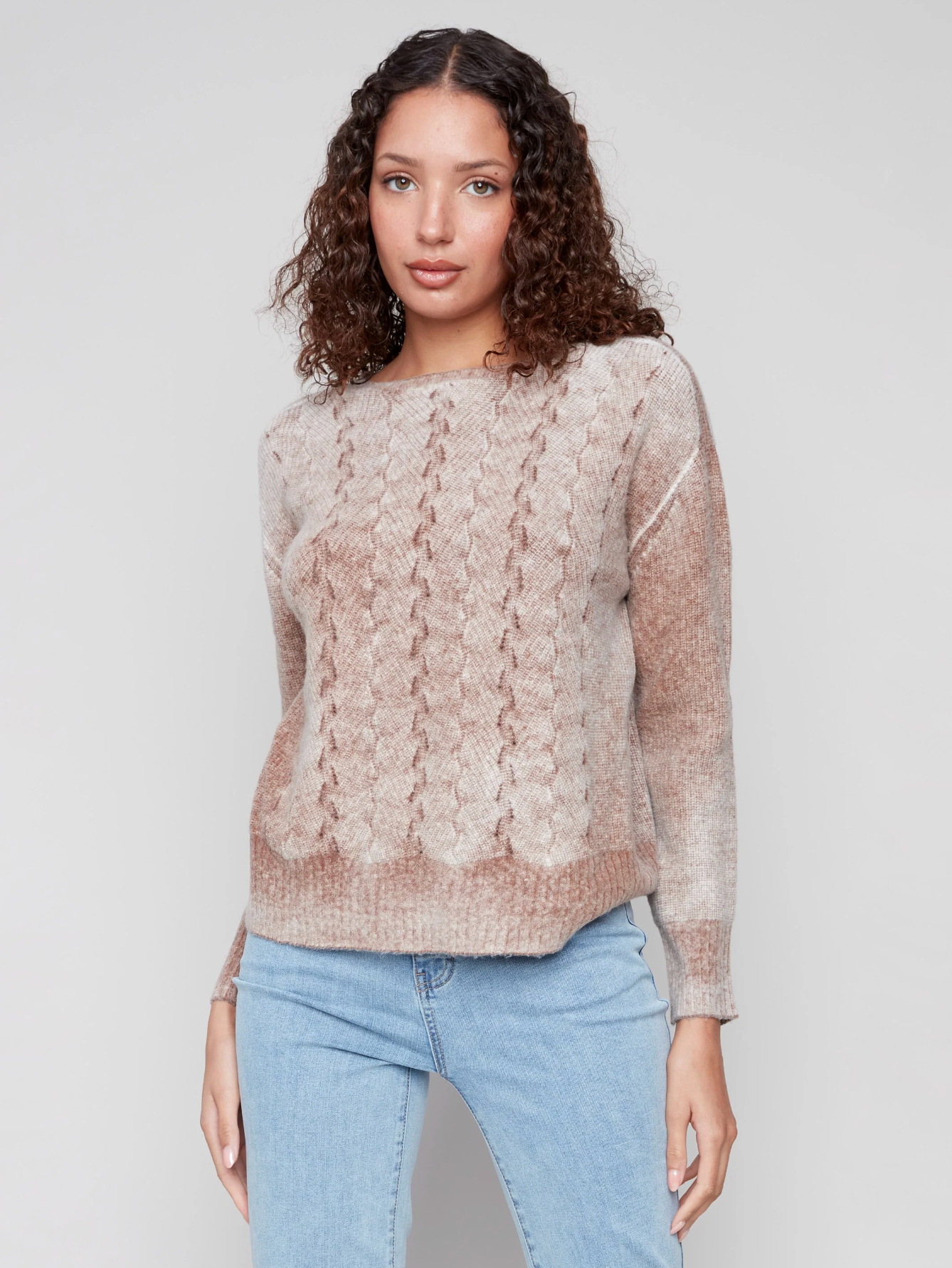 Fancy Stitch Crew Neck Sweater