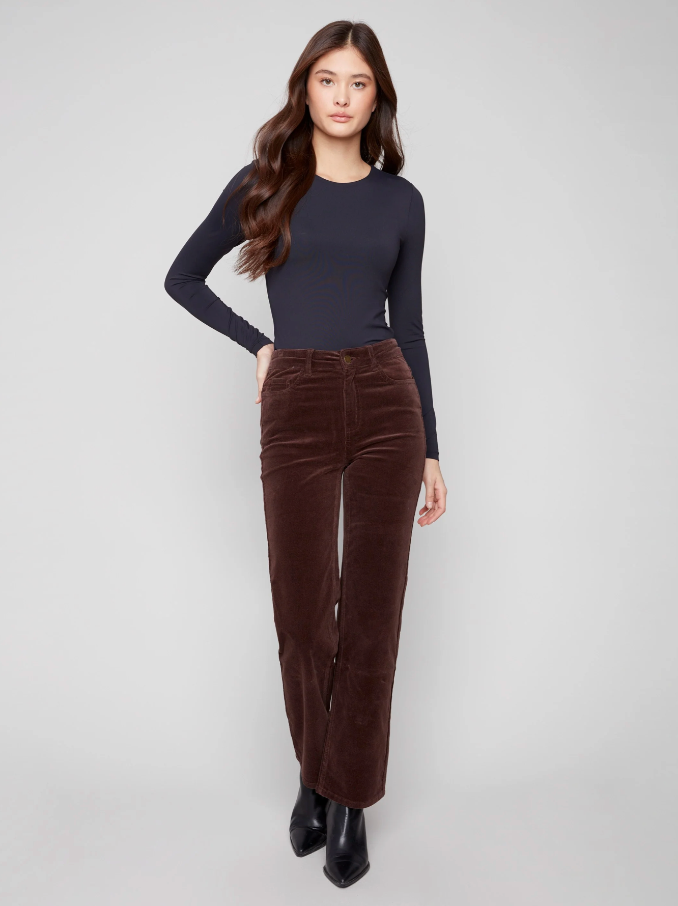 Straight Leg Corduroy Pants
