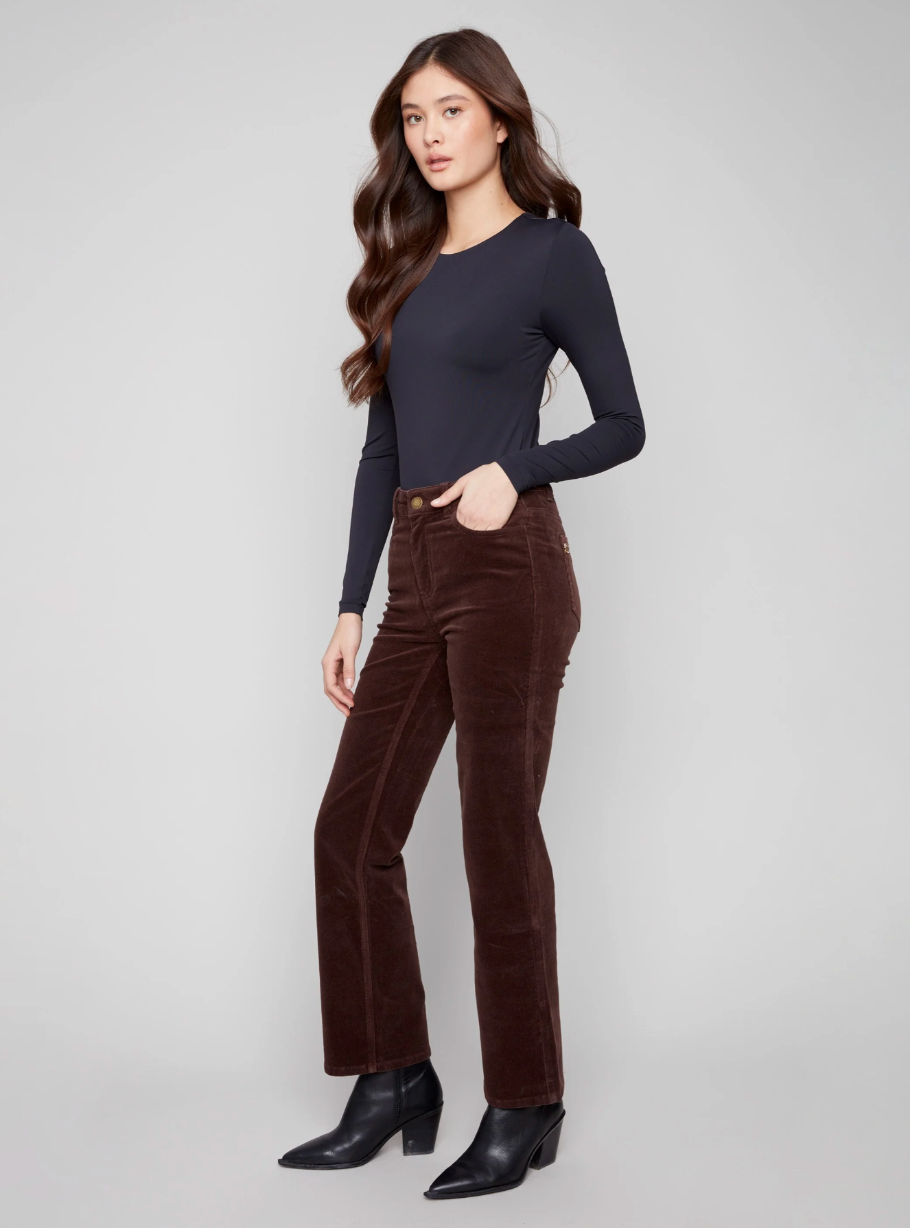 Straight Leg Corduroy Pants