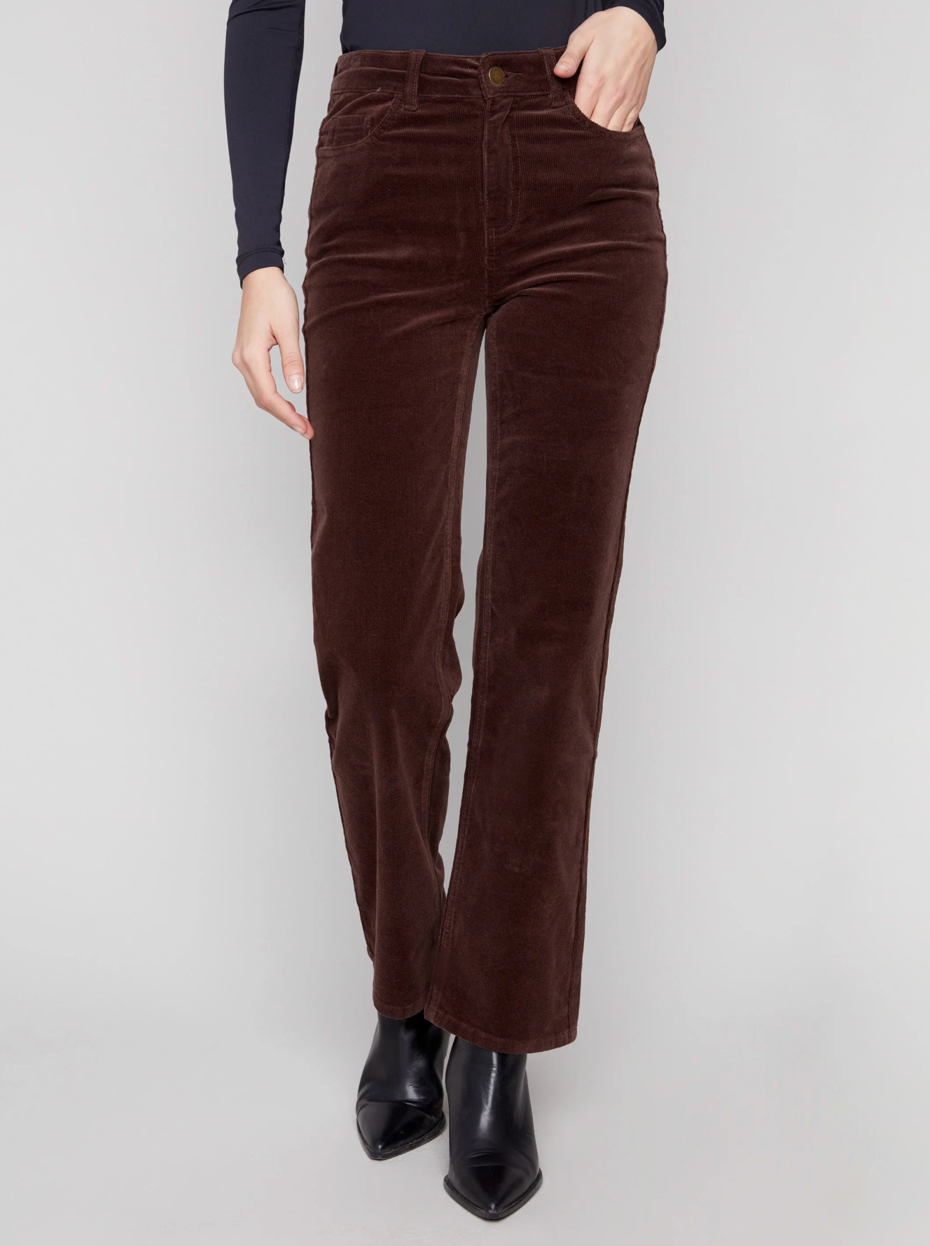 Straight Leg Corduroy Pants