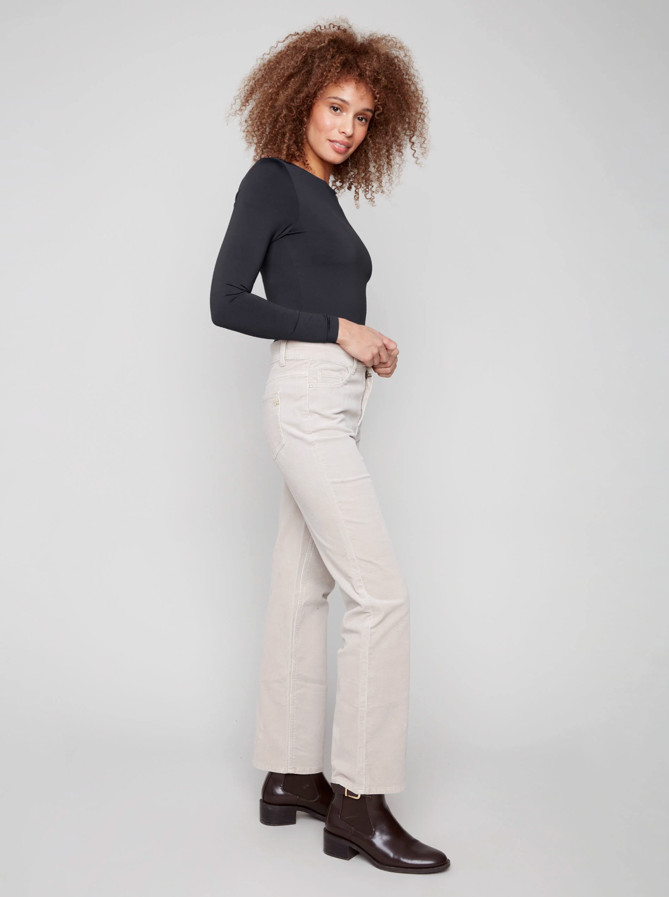 Straight Leg Corduroy Pants