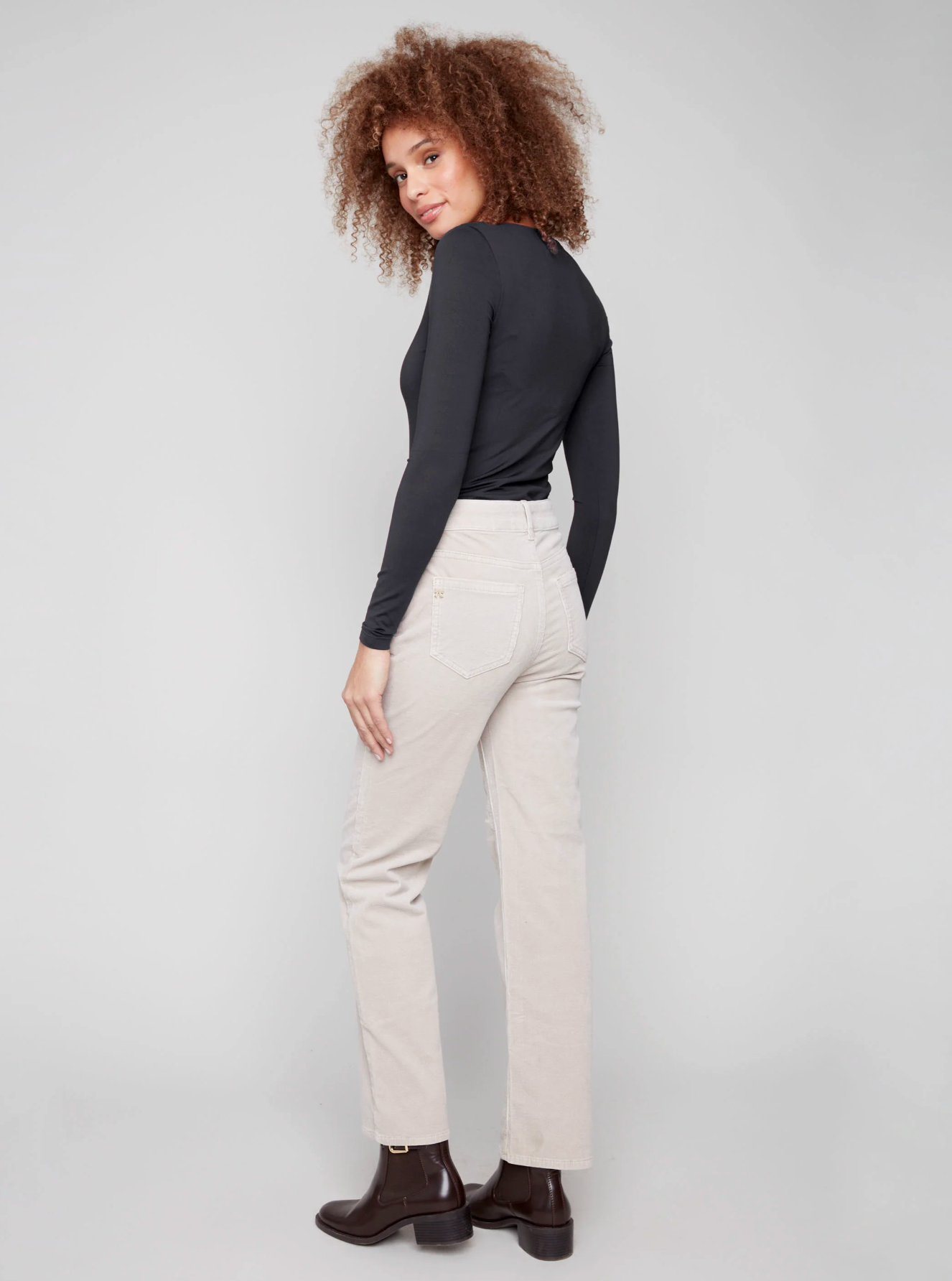 Straight Leg Corduroy Pants
