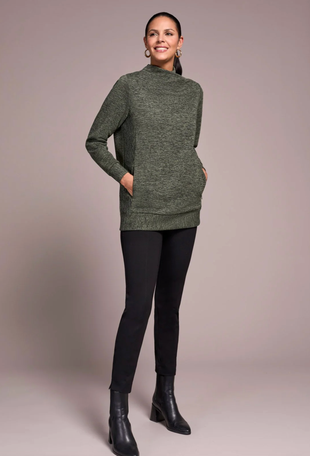 Long-Sleeve Tunic With Invisible Pockets