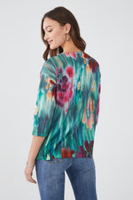 Load image into Gallery viewer, Boat Neck Drop Shoulder 3/4 Sleeve Top
