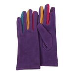 Load image into Gallery viewer, Purple &amp; Multicolor Texting Gloves
