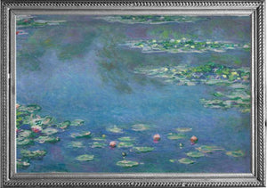 Fine Art Reversible Travel Cape in Monet Water Lilies