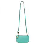Load image into Gallery viewer, Mini Crossbody Wristlet Clutch in Mayan Green
