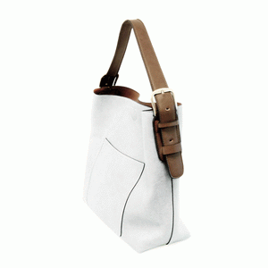 Classic Hobo Handbag in White