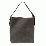 Load image into Gallery viewer, Classic Hobo Handbag in Charcoal
